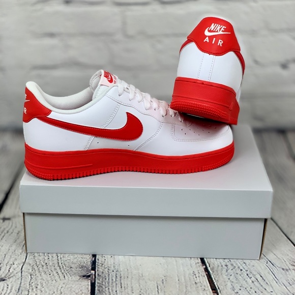 Nike Air Force 1 Low "White Red Sole" - Picture 8 of 9